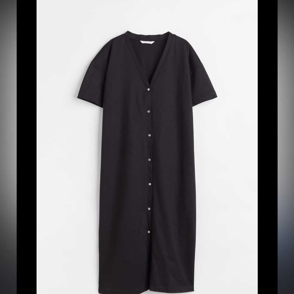 H&M Button-front Jersey Dress